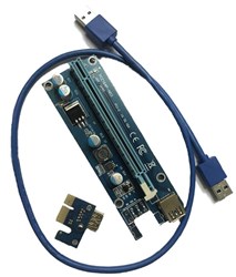 سایر تجهیزات و لوازم ماینینگ   Riser PCIE x1 to x16 USB 3 Ver 009S extender165731thumbnail